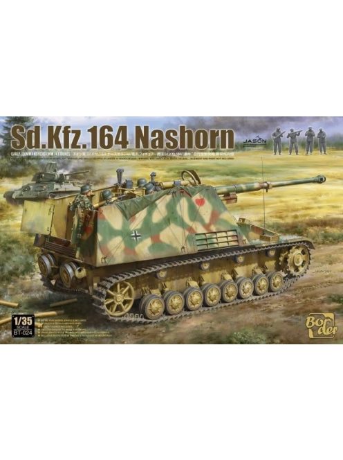 Border Model - 1/35 Sd.Kfz. 164 Nashorn Early/Command w/4 figures - Border Model