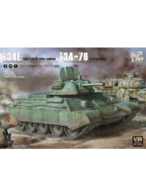 Border Model - T-34E Zusatzpanzerung T-34-76 2in1