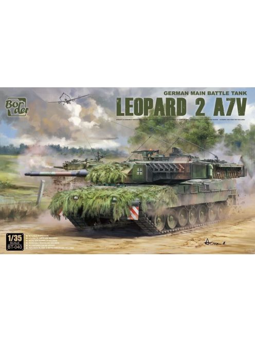 Border Model - 1:35 Leopard 2A7V with Workable Track and Metal gun