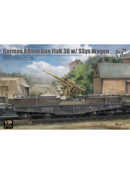 Border Model - German 88mm Flak36 on Ssys Wagon