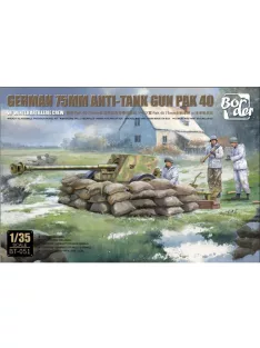 Border Model - German 7,5cm Pak40 AT gun