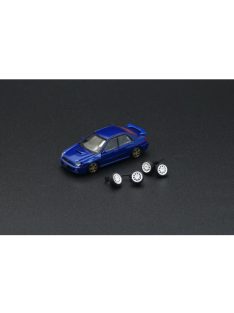   Bm-Creations - 1:64 Subaru Impreza Wrx 2001 Lhd With Extra Wheels, Blue