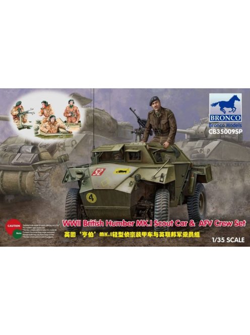 Bronco Models - WWII British Humber MK.I Scout Car & AFV Crew Set