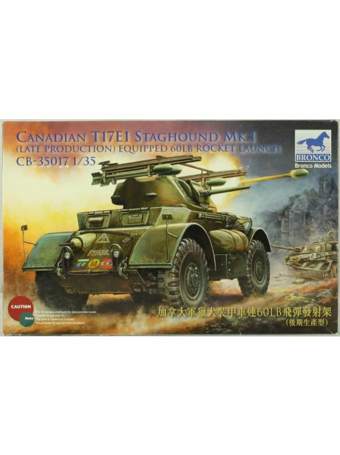 Bronco Models - Canadian Staghound Mk.I Late Production w/60lb rocket