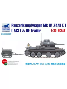   Bronco Models - Panzerkampfwagen Mk.IV,744(E)(A13)& UE Trailer