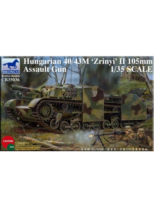 Bronco Models - Hungarian 40/43M Zrinyi II 105mm Assault Gun