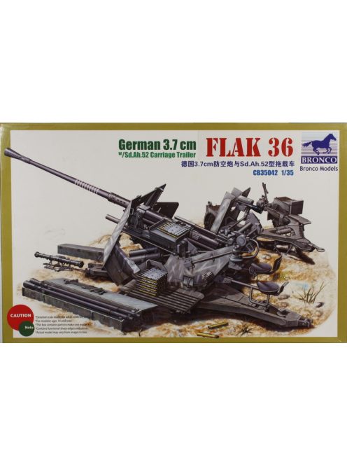 Bronco Models - German 3.7cm Flak36