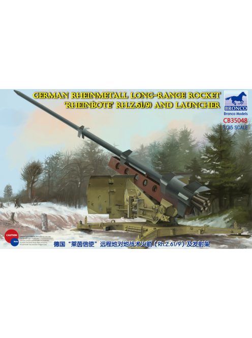 Bronco Models - German Rheinmetall Rheinbote Rakete Rheinbote(Rh.Z.61/9) and launcher