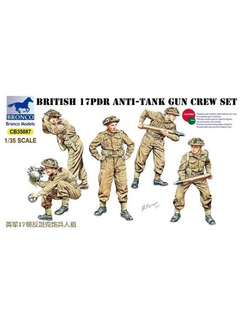 Bronco Models - 17pdr Anti-Tank Gun Crew Set