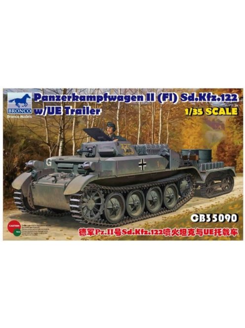 Bronco Models - PzKpfw.II(F)Sd.Kfz.122 w/UE Trailer