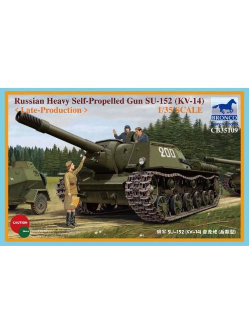 Bronco Models - Russian Self-Propelled Gun SU-152(KV-14) -September 1943 Produktion-