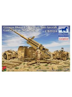   Bronco Models - German 8.8cm L71 Flak41 Anti-Aircraft Gun w/Sd.Ah.202 Trailer