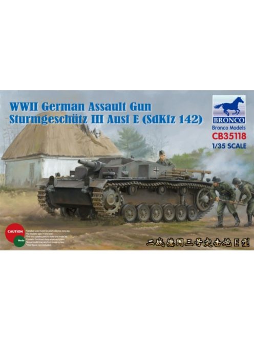 Bronco Models - WWII German Assault Gun Sturmgeschütz III Ausf E (SdKfz 142)