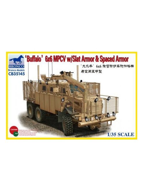 Bronco Models - BUFFALO 6x6 MPCV w/Slat Armor & Spaced Armor Version