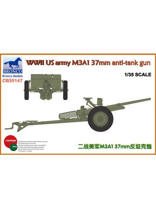 Bronco Models - WWII US Army M3A1 37mm Anti-Tank Gun