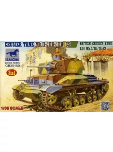   Bronco Models - Crusier Tank Mk.II/IIA/IIA CS British Crusier Tank A10 Mk.I/IA/IA (3in1)