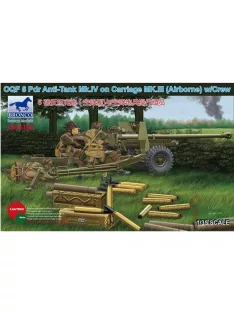   Bronco Models - OQF 6 PDR Anti-Tank Mk.IV on Carriage MK.III(Airborna) w/Crew
