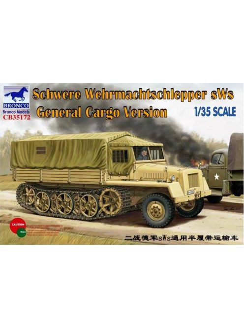 Bronco Models - German sWs Tractor Cargo Version