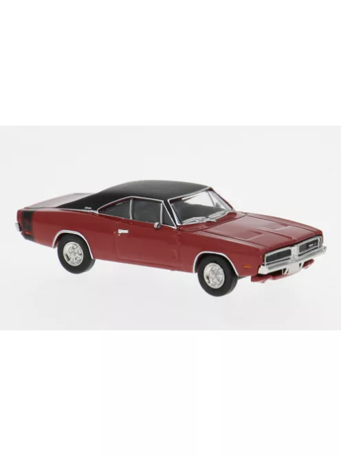 Brekina - Dodge Charger rot/schwarz 1969