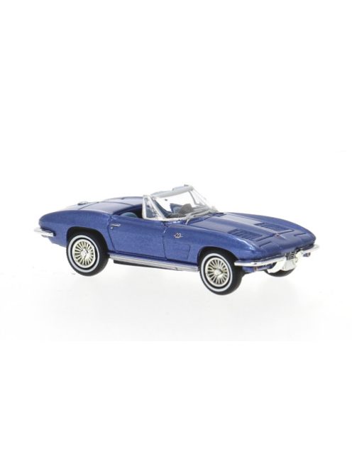 Brekina - Chevrolet Corvette C2 Cabrio blue 1962