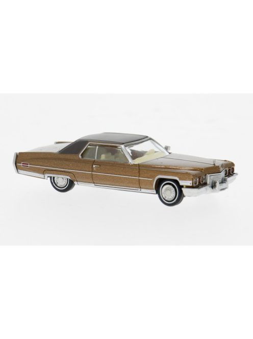 Brekina - Cadillac Coupe deVille, braun/dunkelbraun, 1972, 1:87