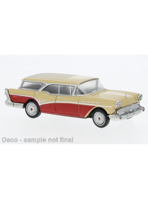 Brekina - Buick Century Caballero, beige/rot, 1957, 1:87