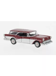 Brekina - Buick Century Caballero dunkelrot/weiss 1957