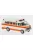 Brekina - Dodge B 200 Ambulance weiss/dunkelorange 1975