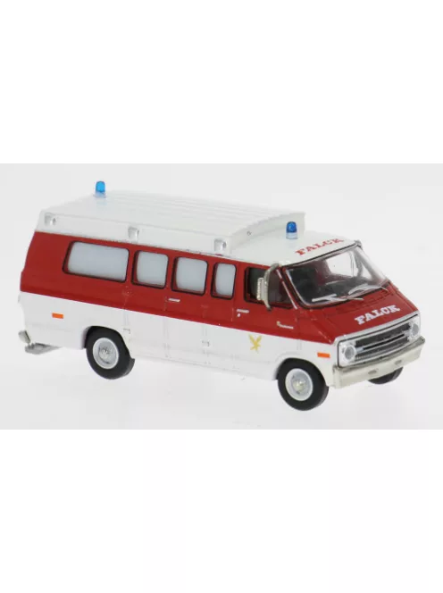 Brekina - Dodge B 200 Ambulance 1975 Falck