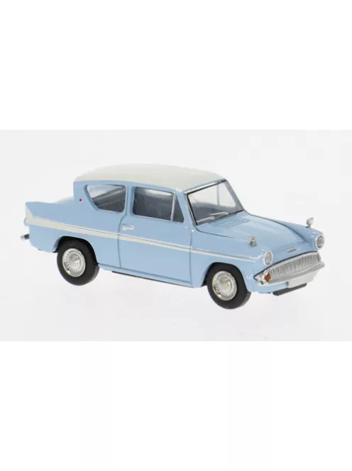 Brekina - Ford Anglia hellblau/weiss 1959