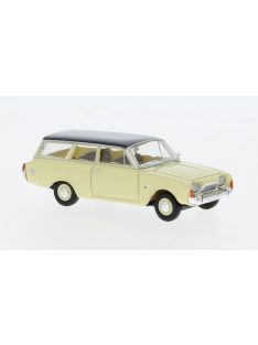   Brekina - Brekina, Ford Taunus P3 Turnier, beige/dunkelgrau, 1964, 1:87