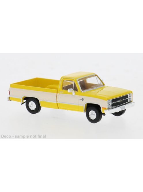 Brekina - Chevrolet C 10, gelb/weiss, 1982, 1:87