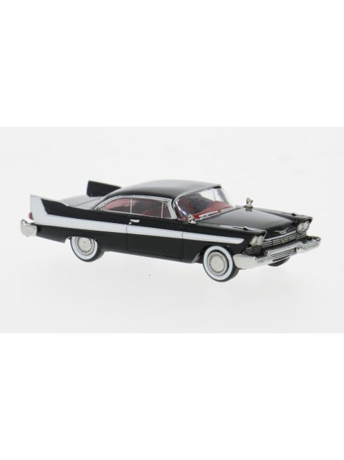 Brekina - Plymouth Fury, schwarz/weiss, 1958, 1:87
