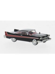 Brekina - Plymouth Fury, schwarz/rot, 1958, 1:87