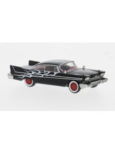 Brekina - Plymouth Fury, schwarz, 1958, Flames, 1:87