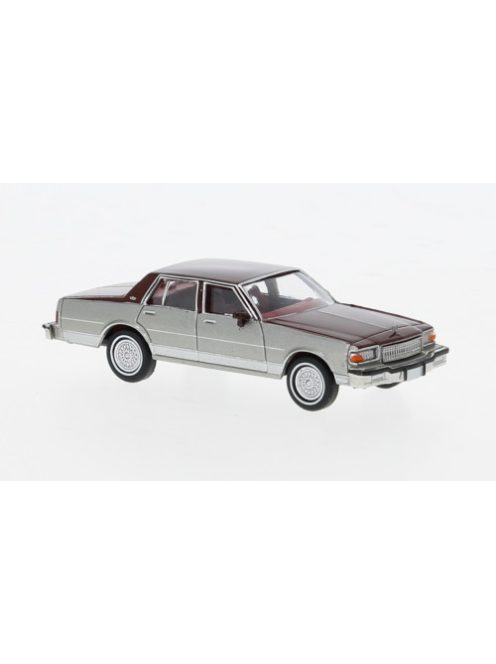 Brekina - Brekina, Chevrolet Caprice, silber/dunkelrot, 1987, 1:87