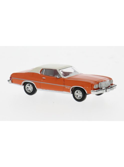 Brekina - Ford Gran Torino, dunkelorange/hellbeige, 1976, 1:87