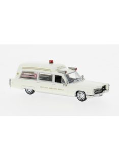   Brekina - Cadillac Miller Meteor Ambulance, 1966, Palo Alto Ambulance, 1:87