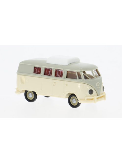 Brekina - VW T1b Camper, grau/hellbeige, 1960, 1:87