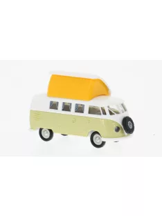 Brekina - VW T1b Camper, weiss/hellgrün, 1960, 1:87