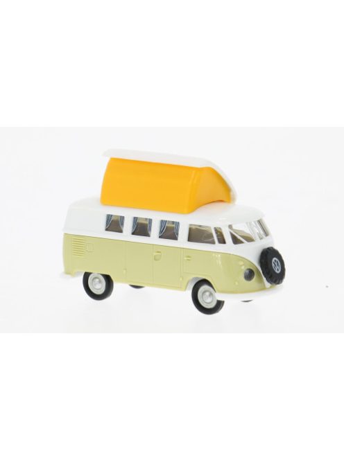 Brekina - VW T1b Camper, weiss/hellgrün, 1960, 1:87