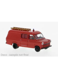 Brekina - Ford Transit, rot/schwarz, 1970, Feuerwehr, 1:87
