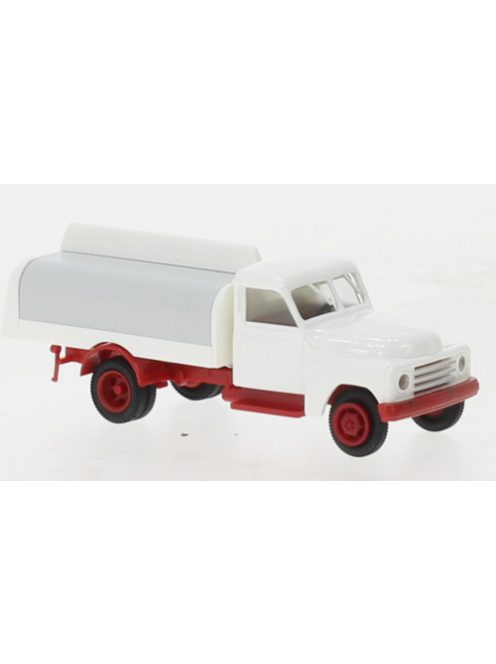 Brekina - Brekina, Hanomag L 28 Getränkeaufbau, weiss/rot, 1950, 1:87