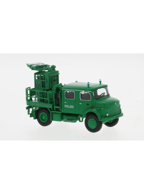 Brekina - Mercedes LA 911 Lichtmastwagen, hellgrün, 1966, Polizei, 1:87