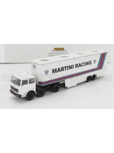   Brekina - FIAT 691 T TRUCK TEAM LANCIA MARTINI RACING CAR TRANSPORTER 1970 WHITE