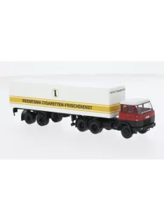   Brekina - Brekina, Hanomag Henschel F 221 S Koffer-SZ, 1969, Union Transport - Reemtsma, 1:87