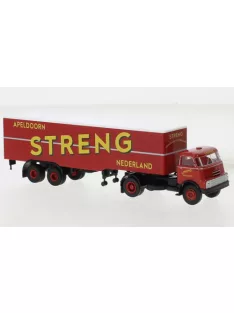 Brekina - Brekina, DAF DO 2000 Koffer-SZ, 1957, Streng, 1:87