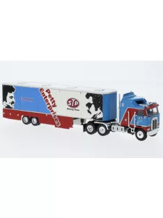   Brekina - Brekina, Kenworth K 100 Aerodyne Renntransport-SZ, 1980, STP, 1:87