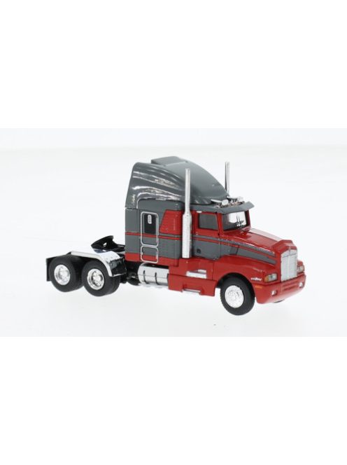 Brekina - Kenworth T 600, grau/rot, 1984, 1:87
