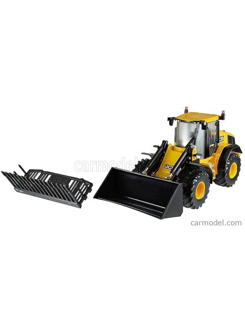 Britains - Jcb 4195 Ruspa Gommata Tractor - Scraper Yellow Black